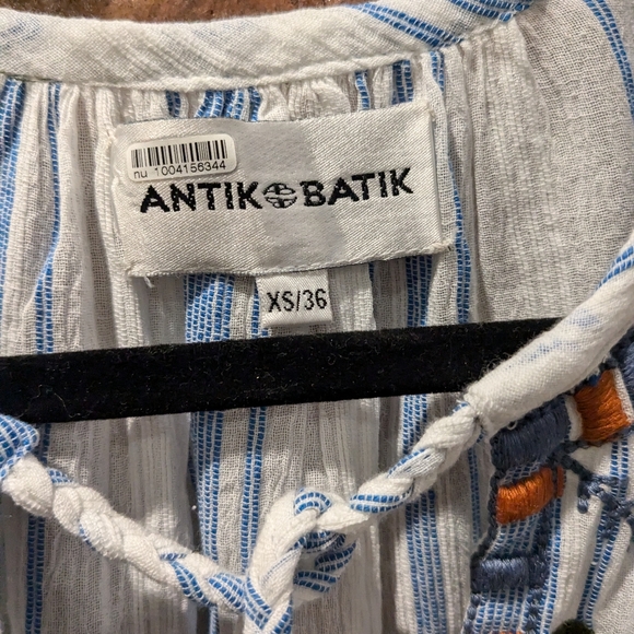 Anthropologie Antik Batik Camilla‎ Embroidered Peasant Blouse - Size XS - Picture 5 of 9